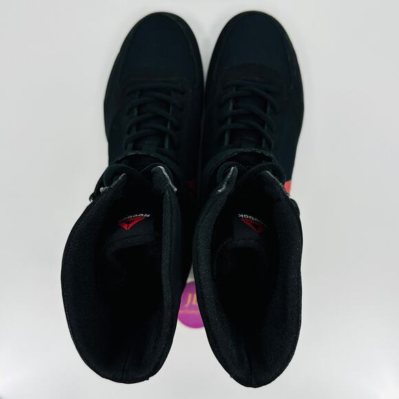 Reebok Men's Boxing Boot 'Buck Delta - Black' Mayweather BD1347 Size 8.5 - Picture 9 of 11